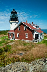 Seguin Island Light on Highest Point for a Beacon in Maine